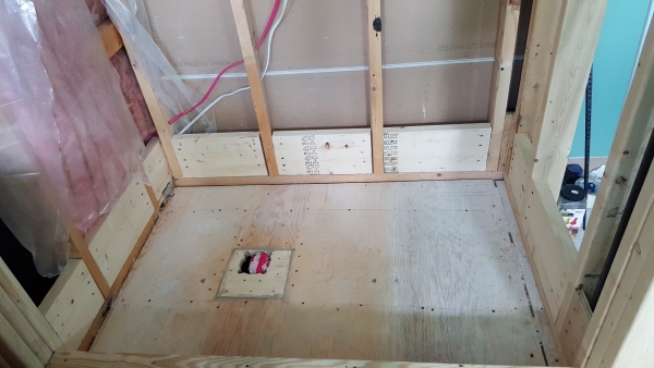 Shower floor preparation